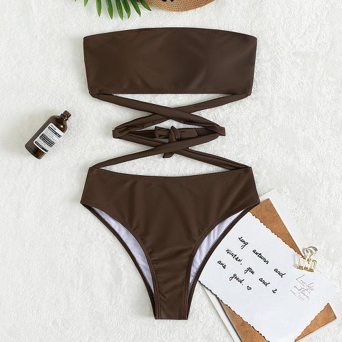 Maillot de bain une pièce à lacets - SHEIN - Modalova