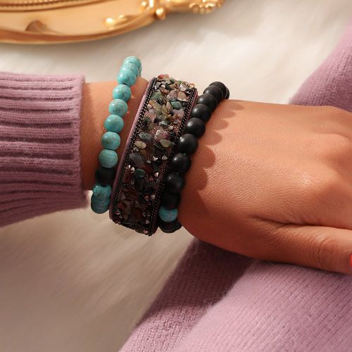 Pièces Bracelet pierre & à détail turquoise - SHEIN - Modalova