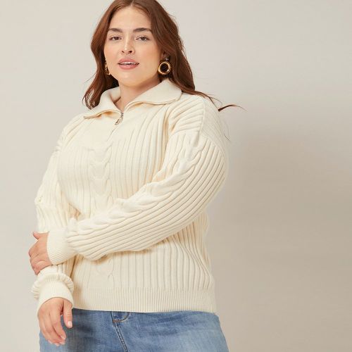 Pull en viscose côtelé - SHEIN - Modalova