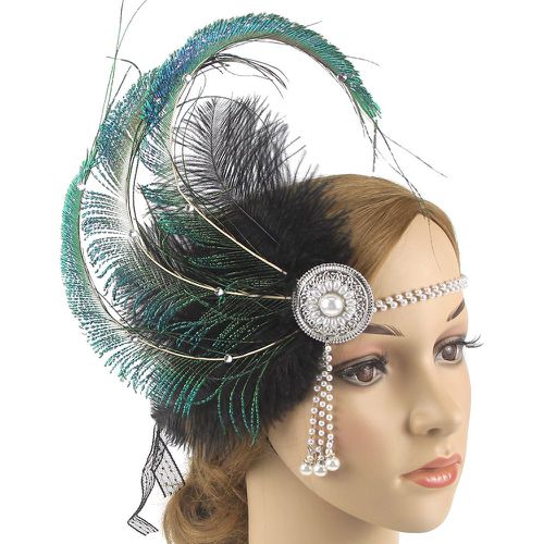 Paon plume à fausse perle Costume Chapeau - SHEIN - Modalova