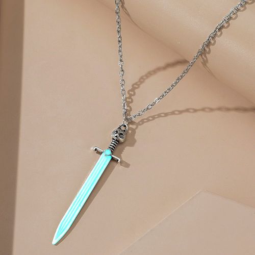 Collier à pendentif aurore permanente épée - SHEIN - Modalova