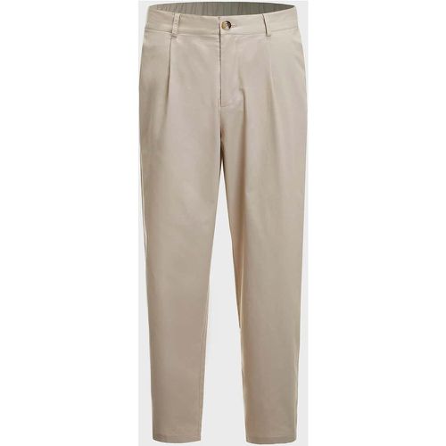 Pantalon tailleur taille élastique patch à poche - SHEIN - Modalova