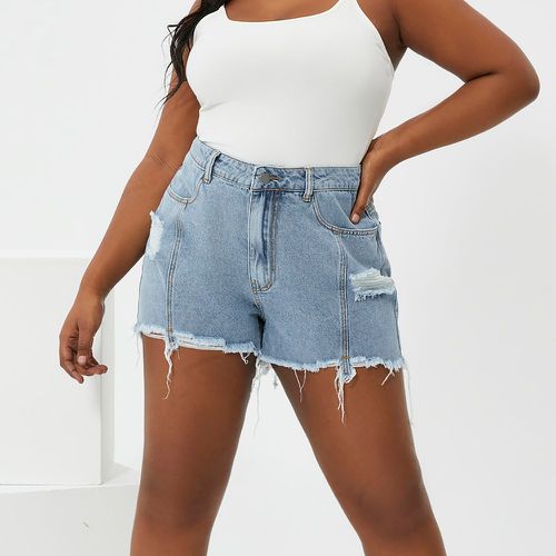 Short en jean taille haute - SHEIN - Modalova