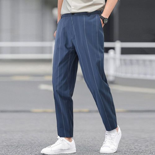 Homme Pantalon tailleur à rayures - SHEIN - Modalova