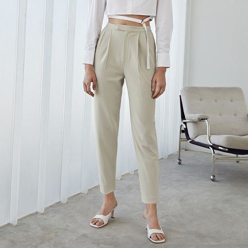 Pantalon tailleur en viscose fendu - SHEIN - Modalova