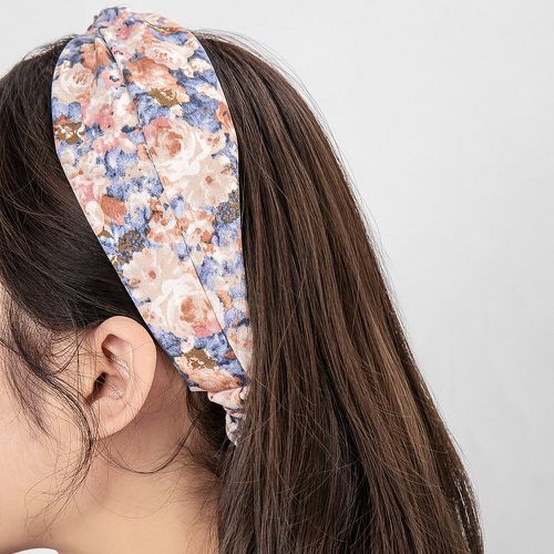 Bandeau pour cheveux à imprimé floral torsadé - SHEIN - Modalova
