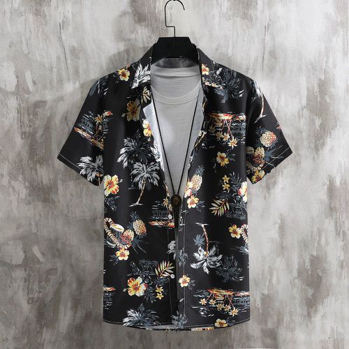 Chemise à imprimé tropical et ananas (sans t-shirt) - SHEIN - Modalova