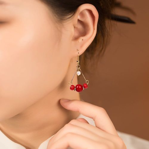 Pendants d'oreilles pierre à perles - SHEIN - Modalova