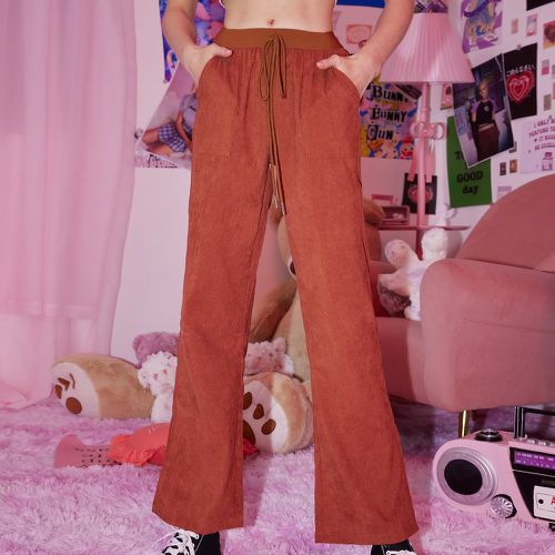 Pantalon avec poches à nœud - SHEIN - Modalova