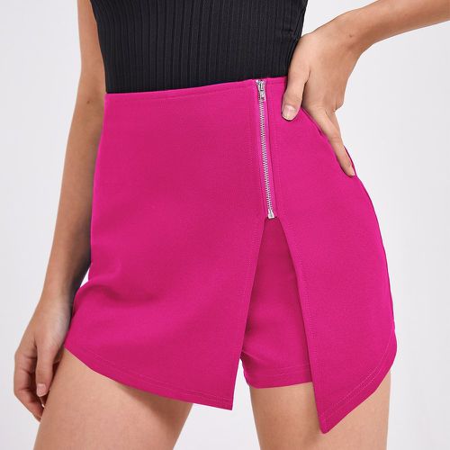 Jupe-short zippé asymétrique - SHEIN - Modalova