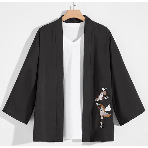 Kimono grue & à imprimé nuage ouvert (sans t-shirt) - SHEIN - Modalova