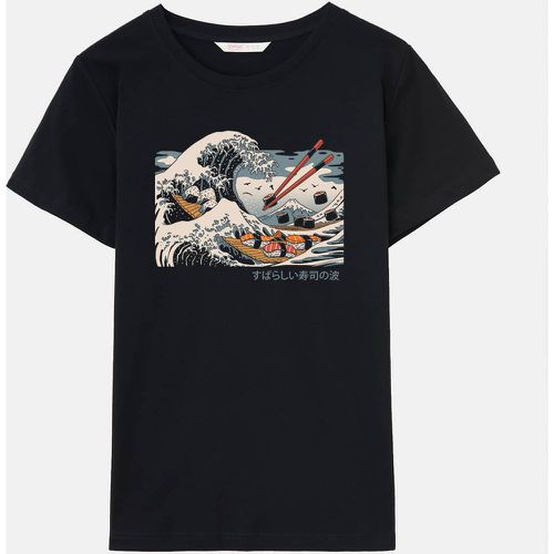 T-shirt vague & sushi graphique - SHEIN - Modalova