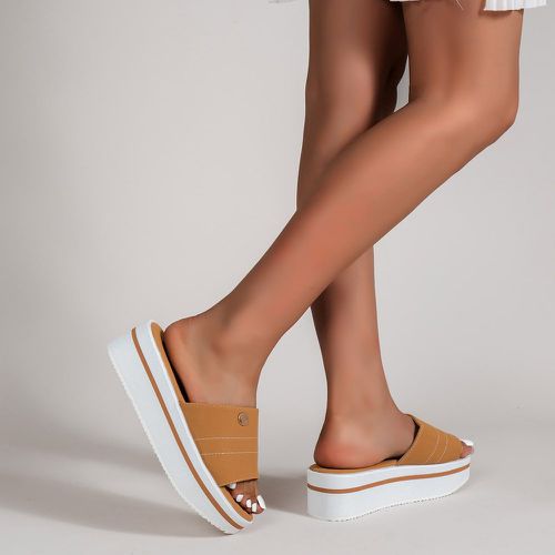 Sandales compensées à détail en métal à couture - SHEIN - Modalova