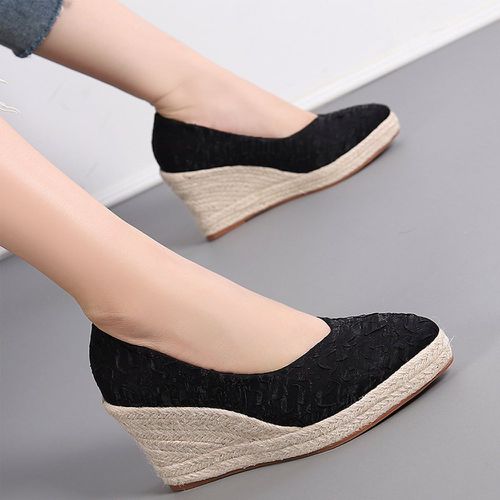 Chaussures compensées minimaliste texturé - SHEIN - Modalova