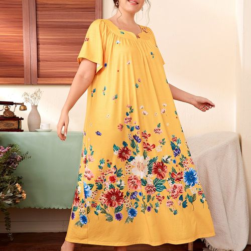 Robe de pyjama à imprimé floral - SHEIN - Modalova