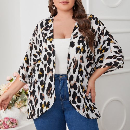 Kimono à léopard ouvert - SHEIN - Modalova