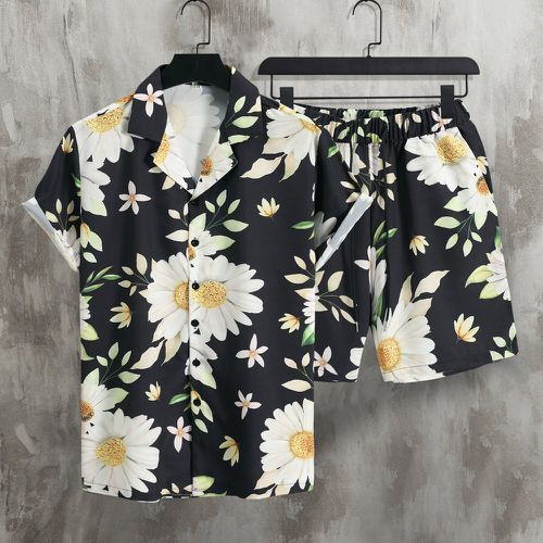 Chemise à imprimé floral & Short à cordon - SHEIN - Modalova