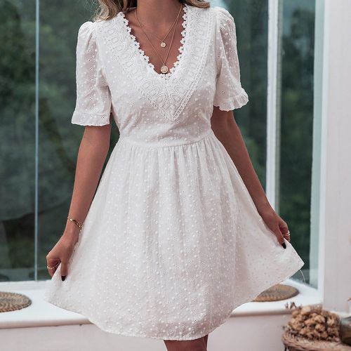 Robe à broderie anglaise en dentelle - SHEIN - Modalova