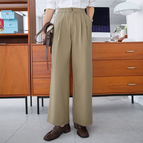 Pantalon ample à poche à détail plié - SHEIN - Modalova