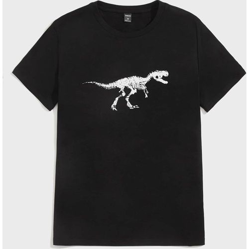 Homme T-shirt à imprimé dinosaure - SHEIN - Modalova