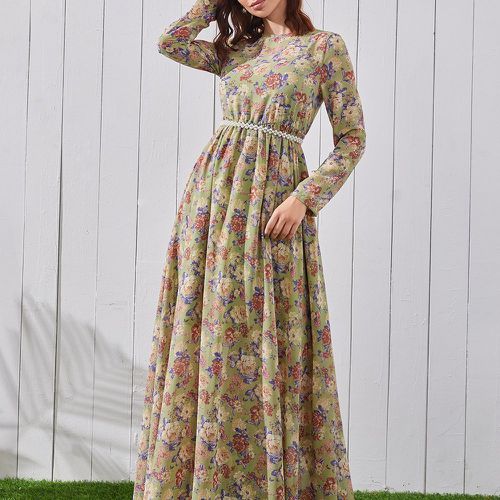 Robe à imprimé floral (sans ceinture) - SHEIN - Modalova