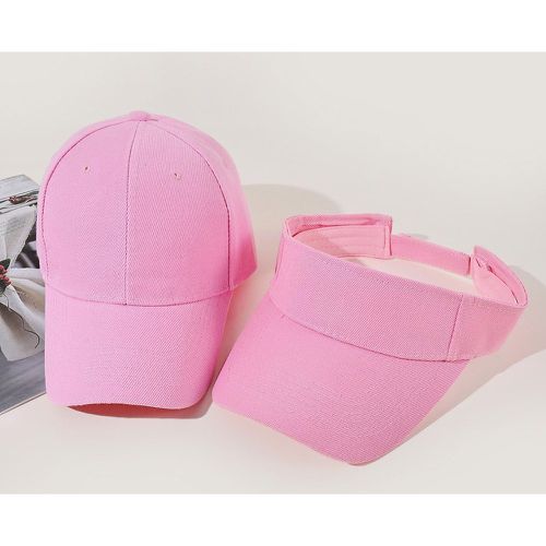 Pièce Casquette de baseball unicolore & 1 pièce Visière - SHEIN - Modalova