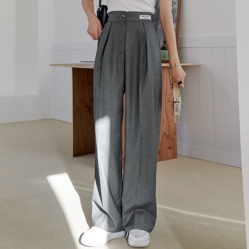 Pantalon à applique lettre à poches - SHEIN - Modalova