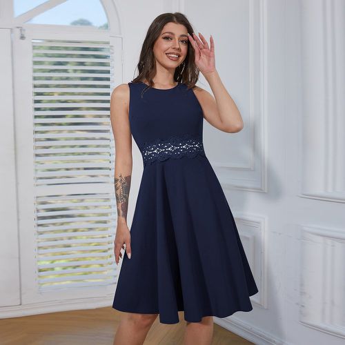 Robe avec dentelle zippé - SHEIN - Modalova