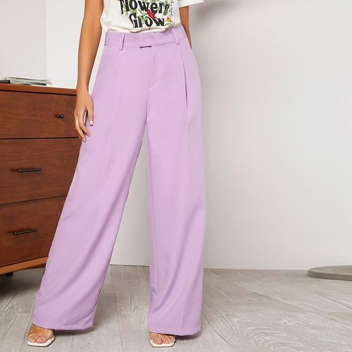 Pantalon ample à détail plié - SHEIN - Modalova