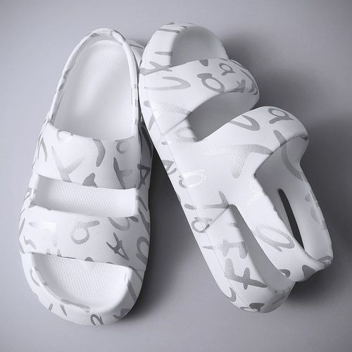 Sandales à imprimé à bride arrière décontracté - SHEIN - Modalova