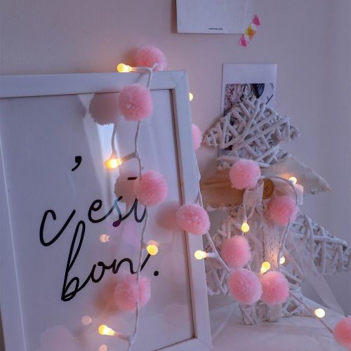 Pièce Guirlande lumineuse à pompons de 3 m - SHEIN - Modalova
