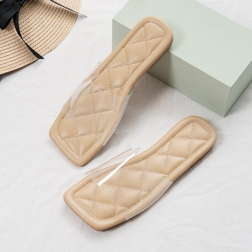 Sandales plates à bande transparente - SHEIN - Modalova