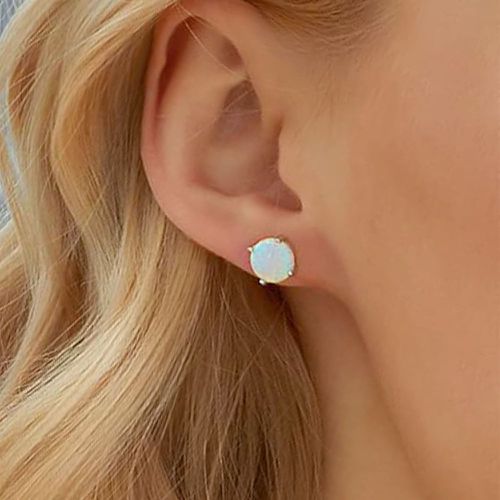 Clous d'oreilles opale - SHEIN - Modalova