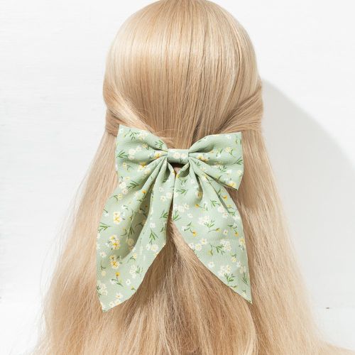 Épingle à cheveux à imprimé floral à nœud papillon - SHEIN - Modalova