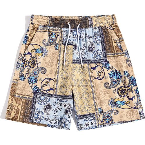 Short paisley à imprimé patchwork - SHEIN - Modalova