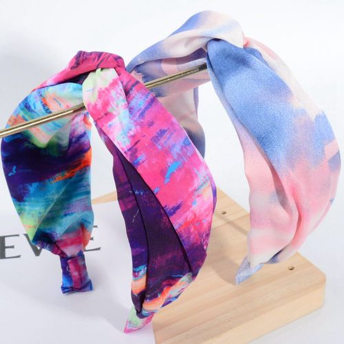 Pièces Serre-tête large tie dye torsadé - SHEIN - Modalova