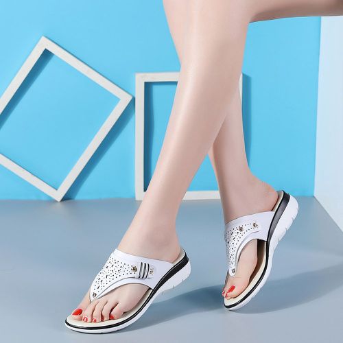 Sandales entre-doigt détail perforé - SHEIN - Modalova