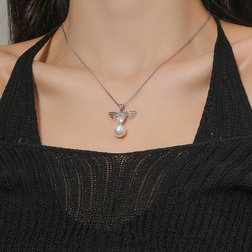 Collier avec pendentif fausse perle - SHEIN - Modalova