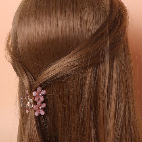 Griffe à cheveux à strass & à fleur - SHEIN - Modalova