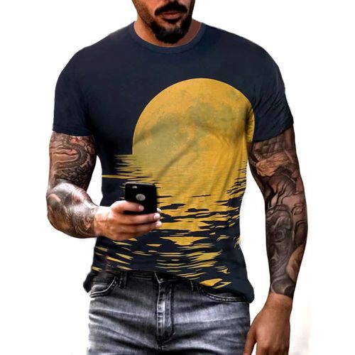 Homme T-shirt à imprimé graphique - SHEIN - Modalova