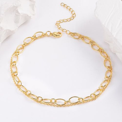 Bracelet de cheville multicouche minimaliste - SHEIN - Modalova