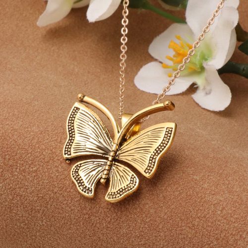 Collier à pendentif papillon - SHEIN - Modalova