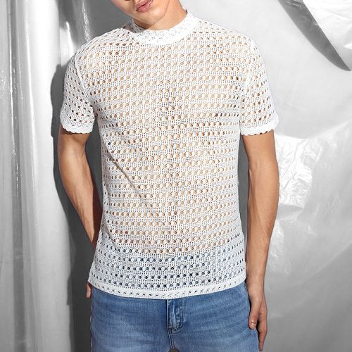 Homme Top en tricot unicolore - SHEIN - Modalova