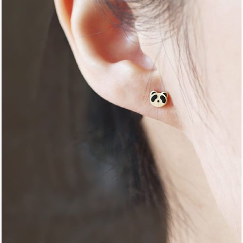 Clous d'oreilles panda - SHEIN - Modalova