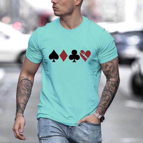 Homme T-shirt poker - SHEIN - Modalova