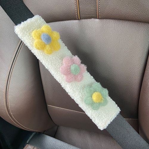 Pièce Coussin de ceinture de siège de voiture à fleur - SHEIN - Modalova