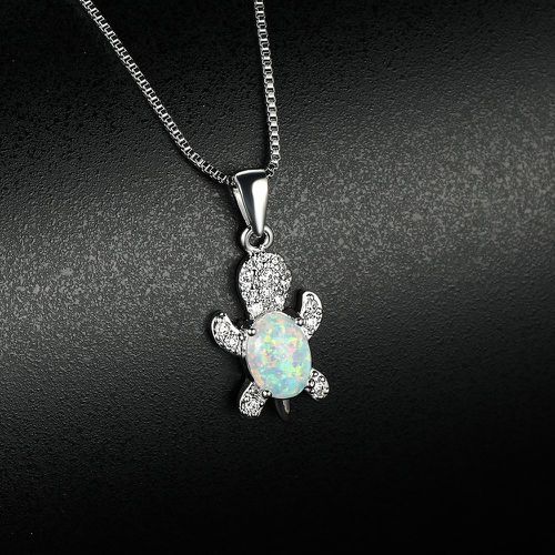 Collier à pendentif à gemme tortue - SHEIN - Modalova