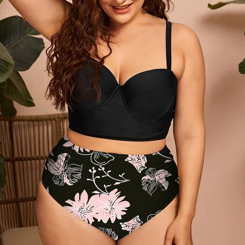 Bikini push-up à imprimé floral - SHEIN - Modalova