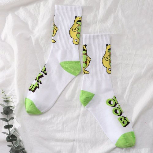 Chaussettes lettre et dessin animé - SHEIN - Modalova