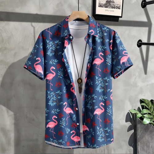 Chemise à imprimé flamant et tropical (sans t-shirt) - SHEIN - Modalova